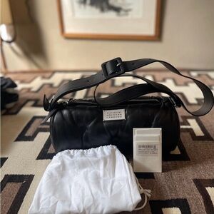 Maison Martin Margiela Black Glam Slam Pillow Bag NWT